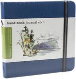 Hand Book Travelogue Drawing Journal Square 5.5inX5.5in 64 Sheets-Ultramarine Blue