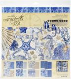 Graphic 45 Collection Pack Ocean Blue 12inX12in
