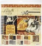 Graphic 45 Collection Pack Farmhouse 12inX12in
