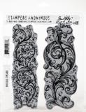Tim Holtz Cling Stamps Baroque 7inX8.5in